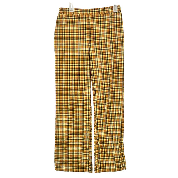Urban Outfitters Sz M Colette Pull-On Pants 31"In Straight Leg Plaid Preppy Geek - Picture 1 of 9